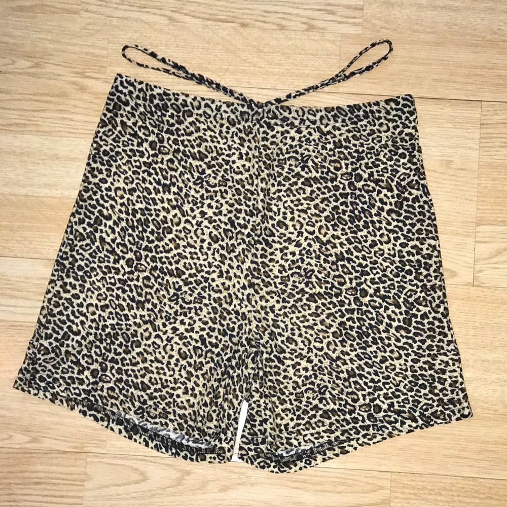 Cheetah Print Biker Shorts